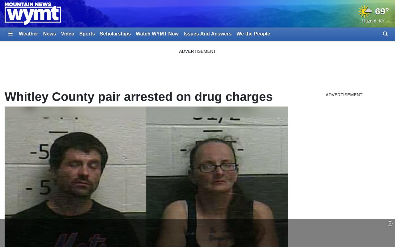 Whitley County arrest news with sheriff-supplied booking image attribution